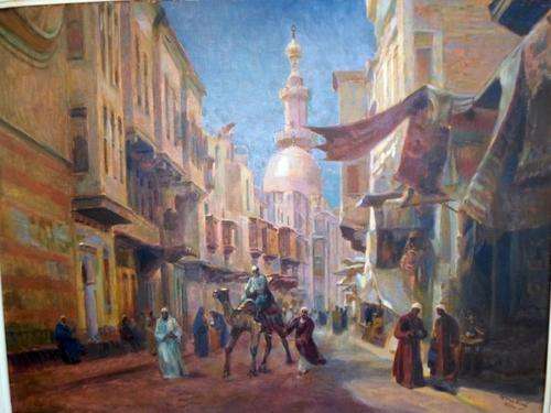 Gerna Karoly (1867-1944) - Old Cairo - Investment art at its finest!!